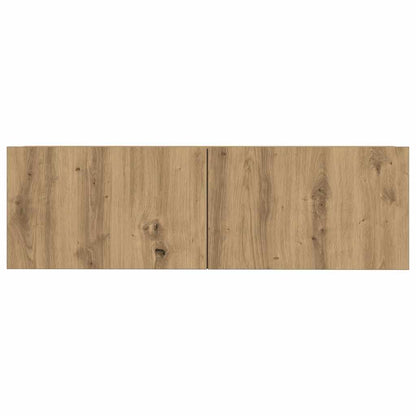 5 Piece TV Cabinet Set Wall-mounted Artisan Oak Engineered Wood