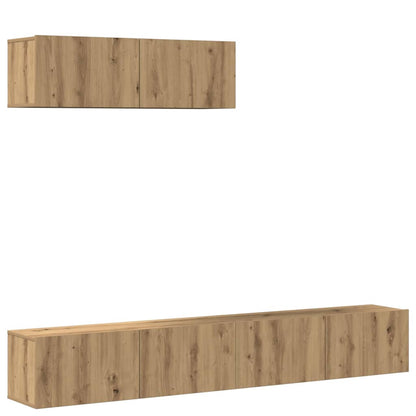 TV Cabinet Set | Set of 3 | Artisan oak | Engineered wood | Medium