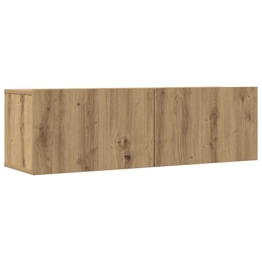 TV Cabinet Set | Set of 3 | Artisan oak | Engineered wood | Medium