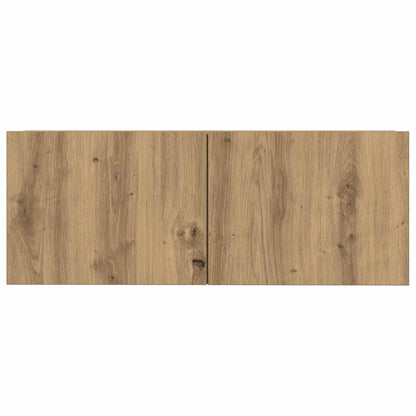 7 Piece TV Cabinet Set Wall-mounted Artisan Oak Engineered Wood