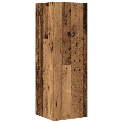 4 Piece TV Cabinet Set Wall-mounted Old Wood Engineered Wood
