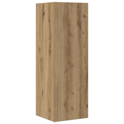 4 Piece TV Cabinet Set Wall-mounted Artisan Oak Engineered Wood
