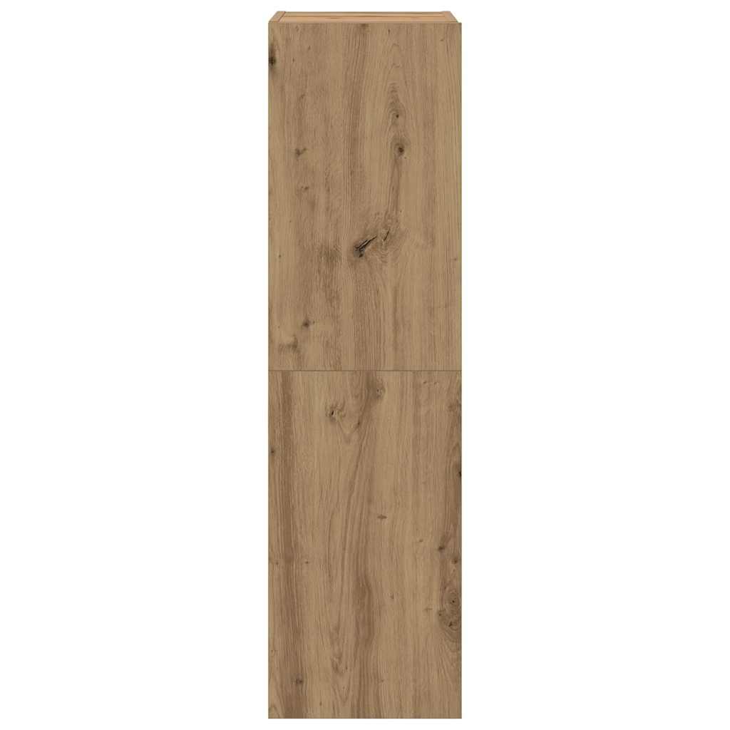4 Piece TV Cabinet Set Wall-mounted Artisan Oak Engineered Wood