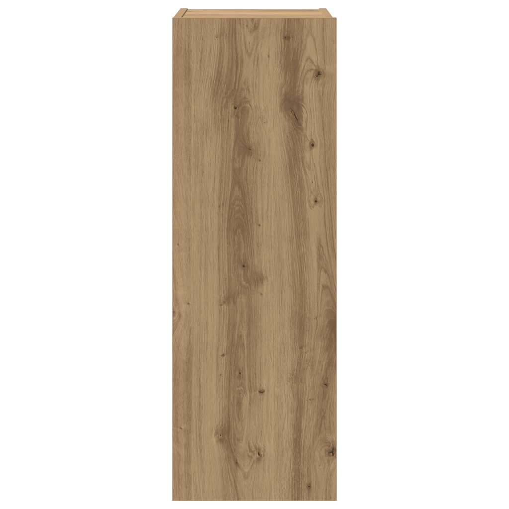 4 Piece TV Cabinet Set Wall-mounted Artisan Oak Engineered Wood