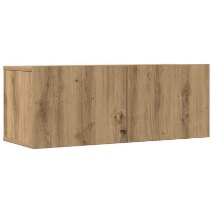 4 Piece TV Cabinet Set Wall-mounted Artisan Oak Engineered Wood