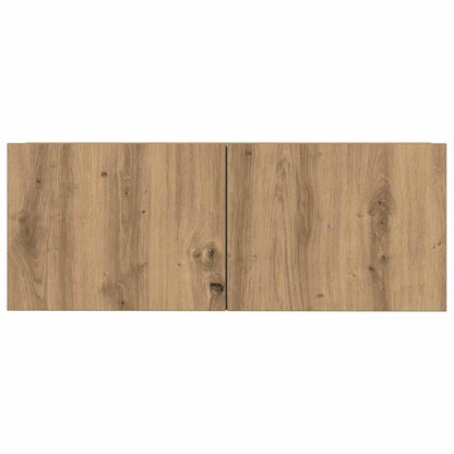 4 Piece TV Cabinet Set Wall-mounted Artisan Oak Engineered Wood