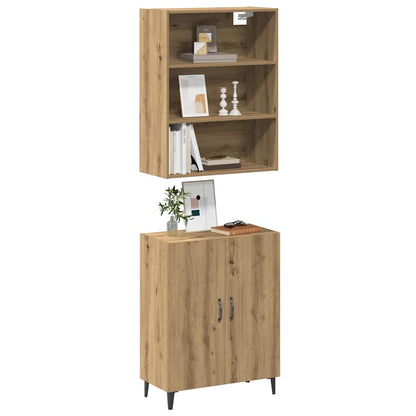Sideboard with Wall Cabinet Artisan Oak Engineered Wood