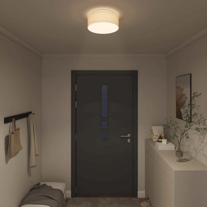 Ceiling Lamp with Spotlights White 30 x 30 x 13.5 cm Fabric