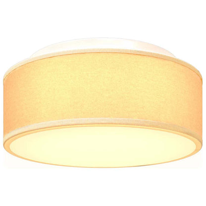 Ceiling Lamp with Spotlights White 30 x 30 x 13.5 cm Fabric