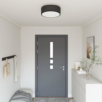 Ceiling Lamp with Spotlights Black 38 x 38 x 13.5 cm Fabric