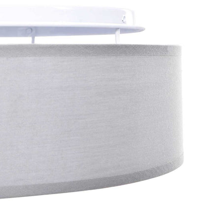Ceiling Lamp with Spotlights Grey 38 x 38 x 13.5 cm Fabric