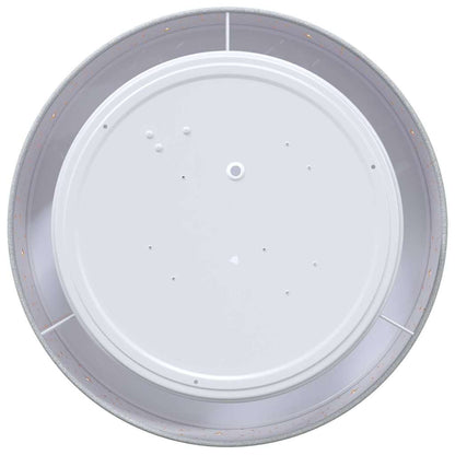 Ceiling Lamp with Spotlights Grey 30 x 30 x 13.5 cm Fabric