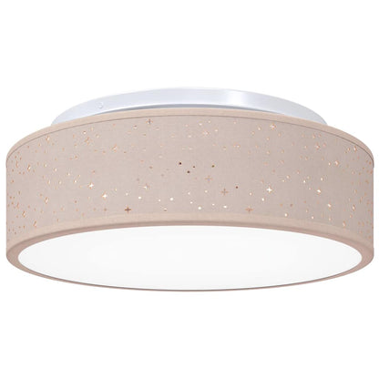 Ceiling Lamp with Spotlights Taupe 38 x 38 x 13.5 cm Fabric