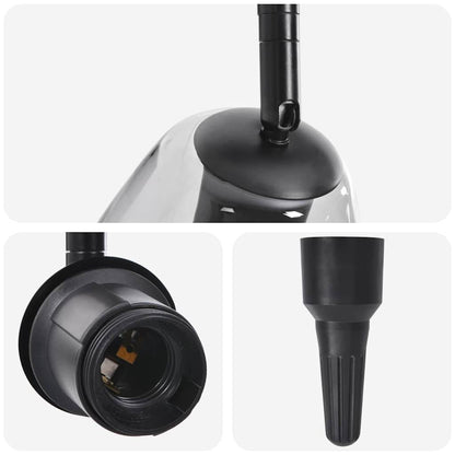 Ceiling Spotlight Black 73.5 x 13 x 26 cm Glass and Metal