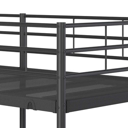 Bunk Bed without Mattress Black 80x200 cm Steel