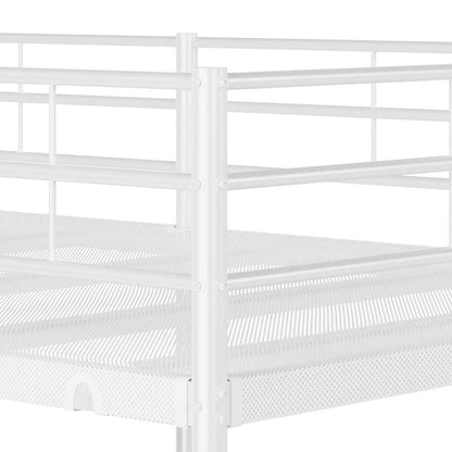 Bunk Bed without Mattress White 100x190 cm Steel