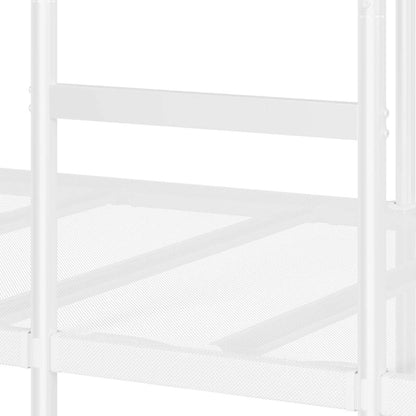 Bunk Bed without Mattress White 100x190 cm Steel