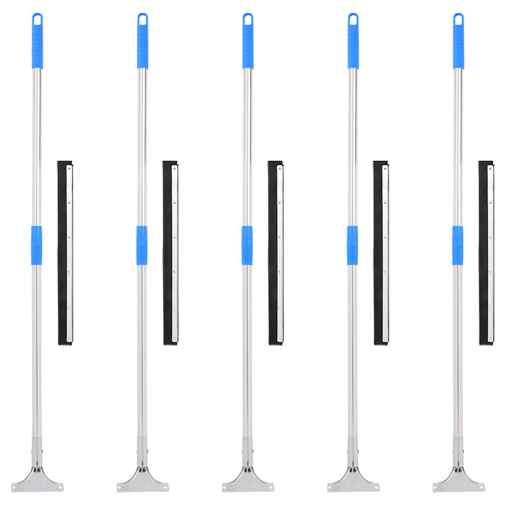 Floor Squeegees 5 pcs 45x122,5 cm Steel and Rubber