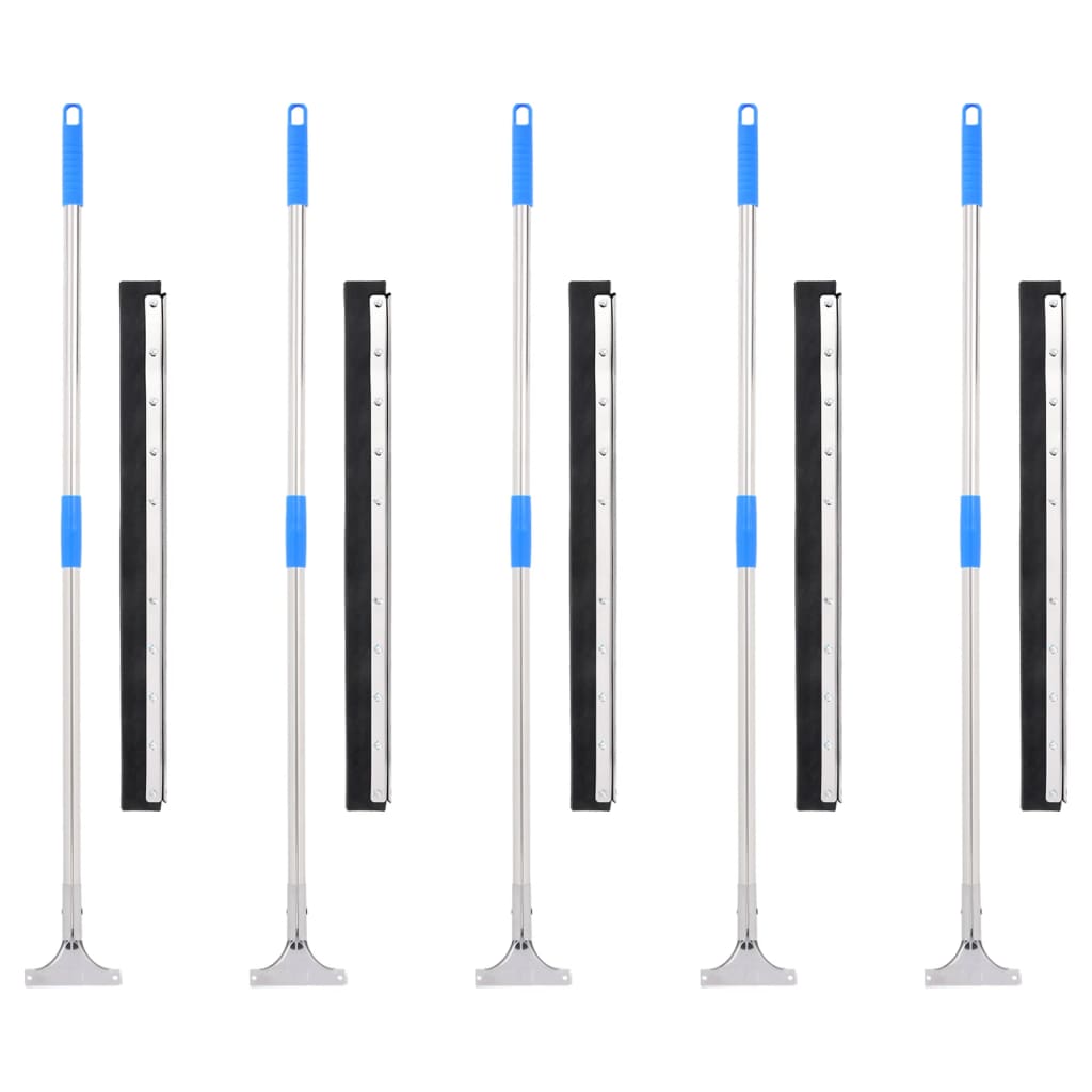 Floor Squeegees 5 pcs 75x122.5 cm Steel and Rubber