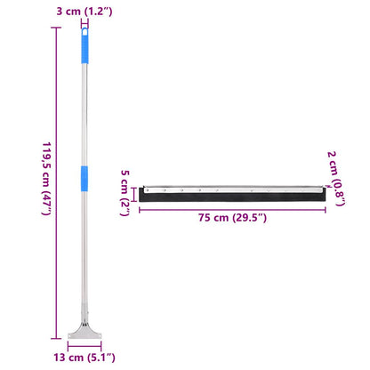 Floor Squeegees 5 pcs 75x122.5 cm Steel and Rubber