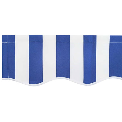 Awning Replacement Fabric Blue and White 330 x 195 cm Polyester
