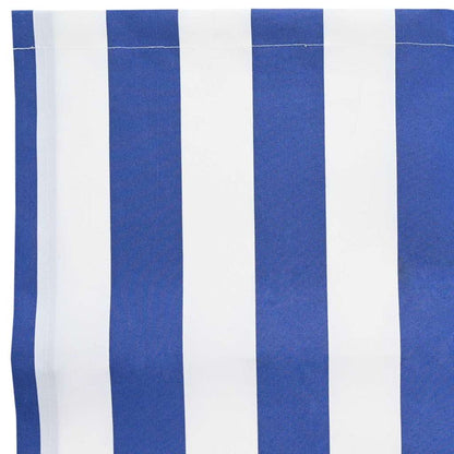 Awning Replacement Fabric Blue and White 330 x 195 cm Polyester