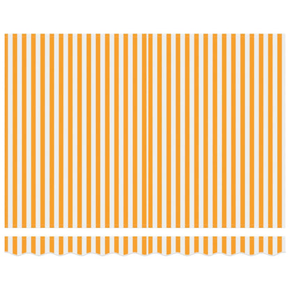 Awning Replacement Fabric Yellow and White 3 x 2 m Polyester