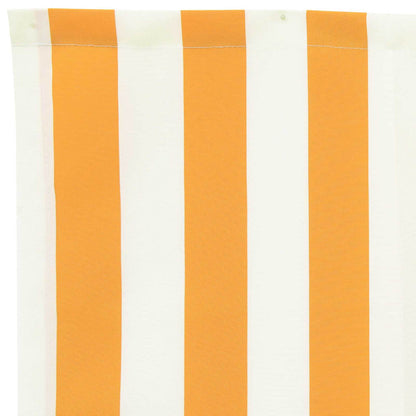 Awning Replacement Fabric Yellow and White 380 x 195 cm