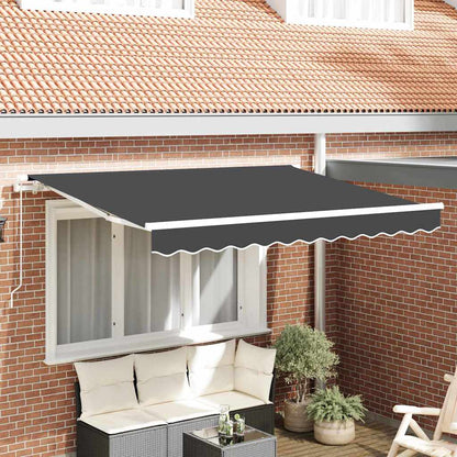 Awning Replacement Fabric Anthracite 2.5 x 2 m Polyester