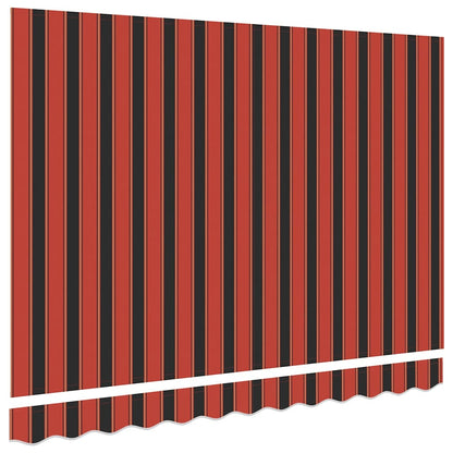 Awning Replacement Fabric Orange and Brown 2.5 x 2 m Polyester