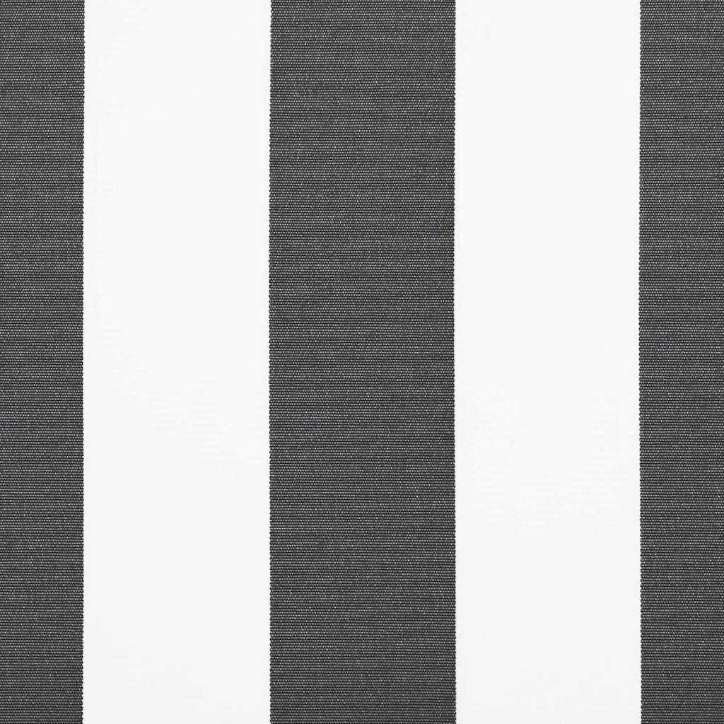 Awning Replacement Fabric Anthracite and White 235 x 195 cm