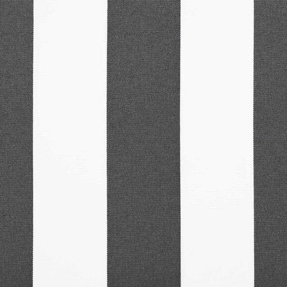 Awning Replacement Fabric Anthracite and White 330 x 195 cm