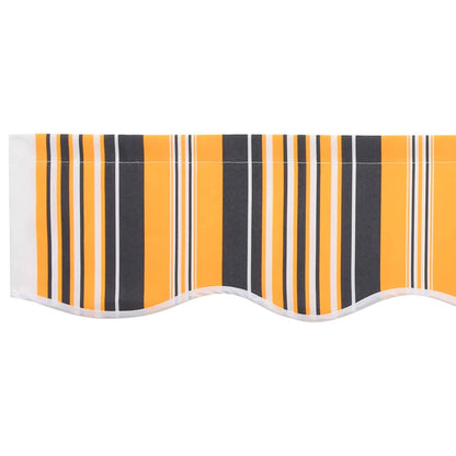 Awning Replacement Fabric Orange and Black 2.5 x 2 m Polyester