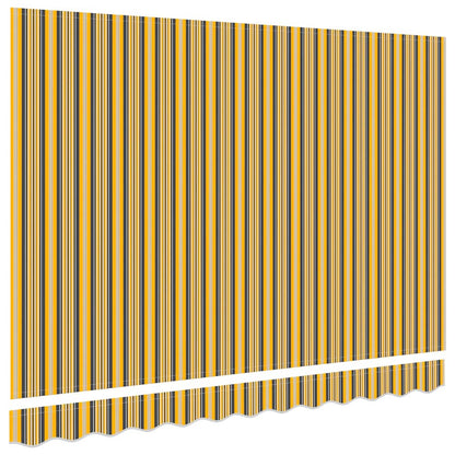 Awning Replacement Fabric Orange and Black 2.5 x 2 m Polyester