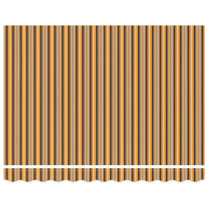 Awning Canopy Replacement for 2.5x2 m Orange & Black Stripe