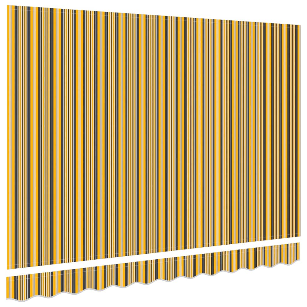 Awning Replacement Fabric Orange and Black 3 x 2 m Polyester