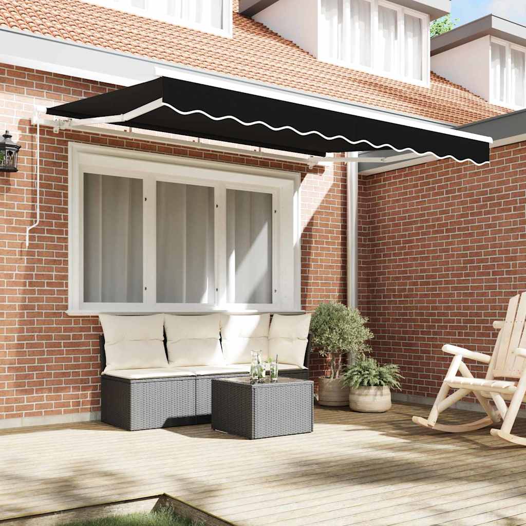 Awning Replacement Fabric Black 3 x 2.5 m Polyester