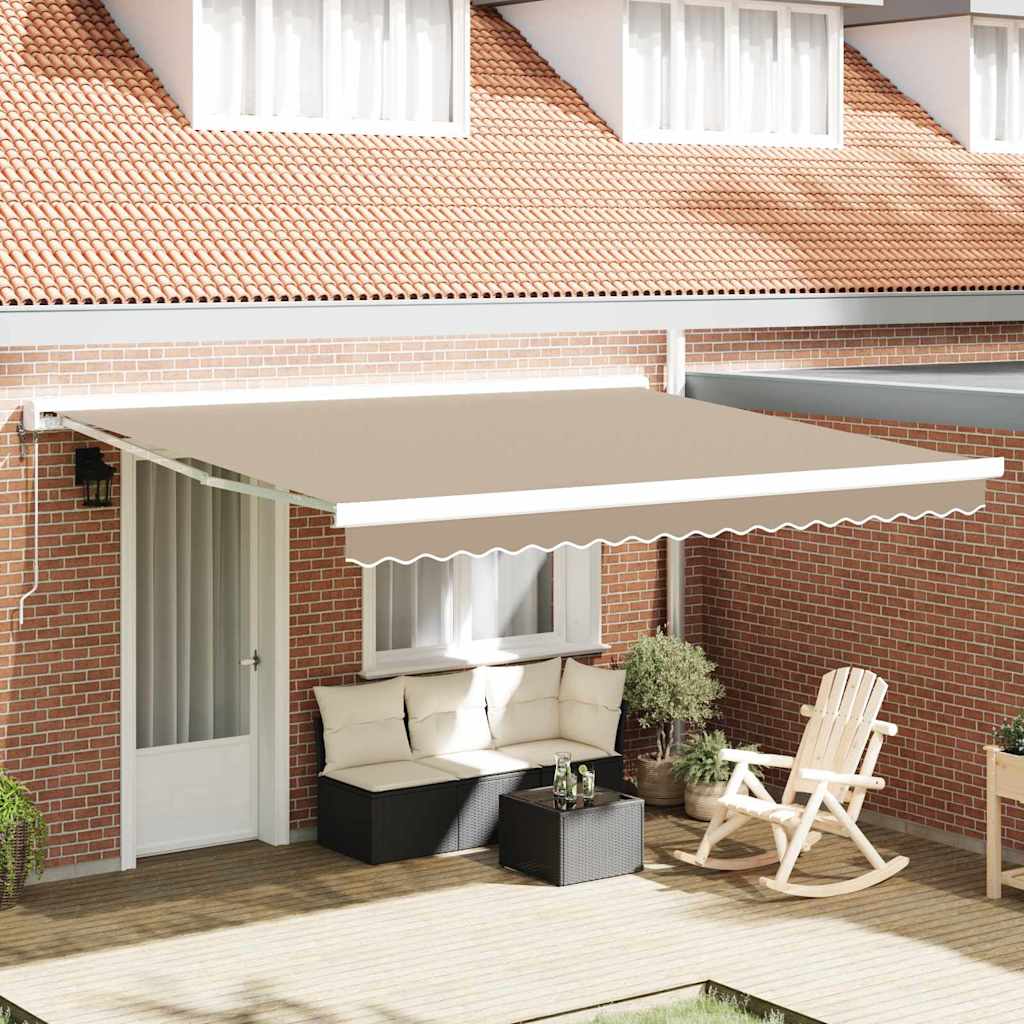 Awning Replacement Fabric Beige 4 x 3 m Polyester