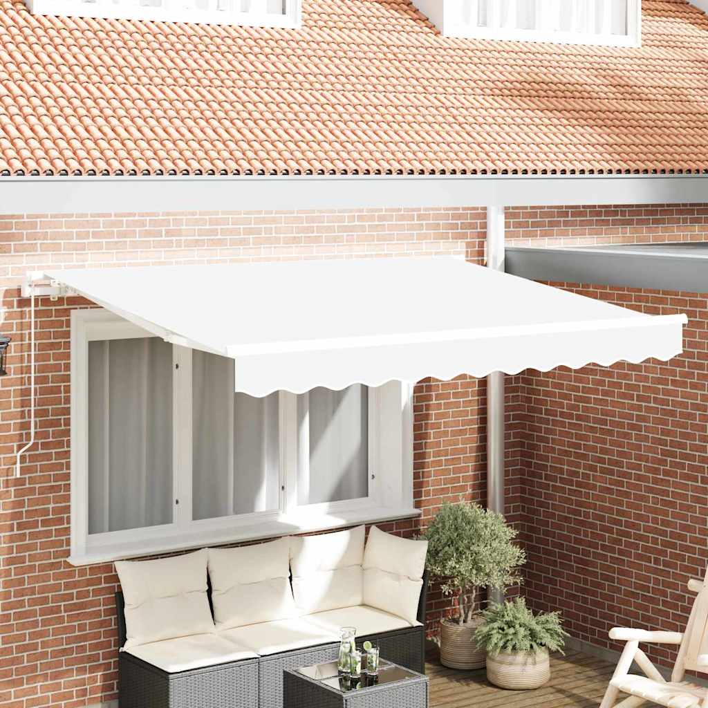 Awning Replacement Fabric White 3.5 x 2.5 m Polyester