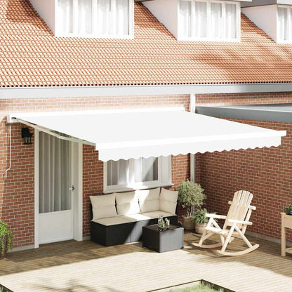 Awning Replacement Fabric White 4 x 3 m Polyester