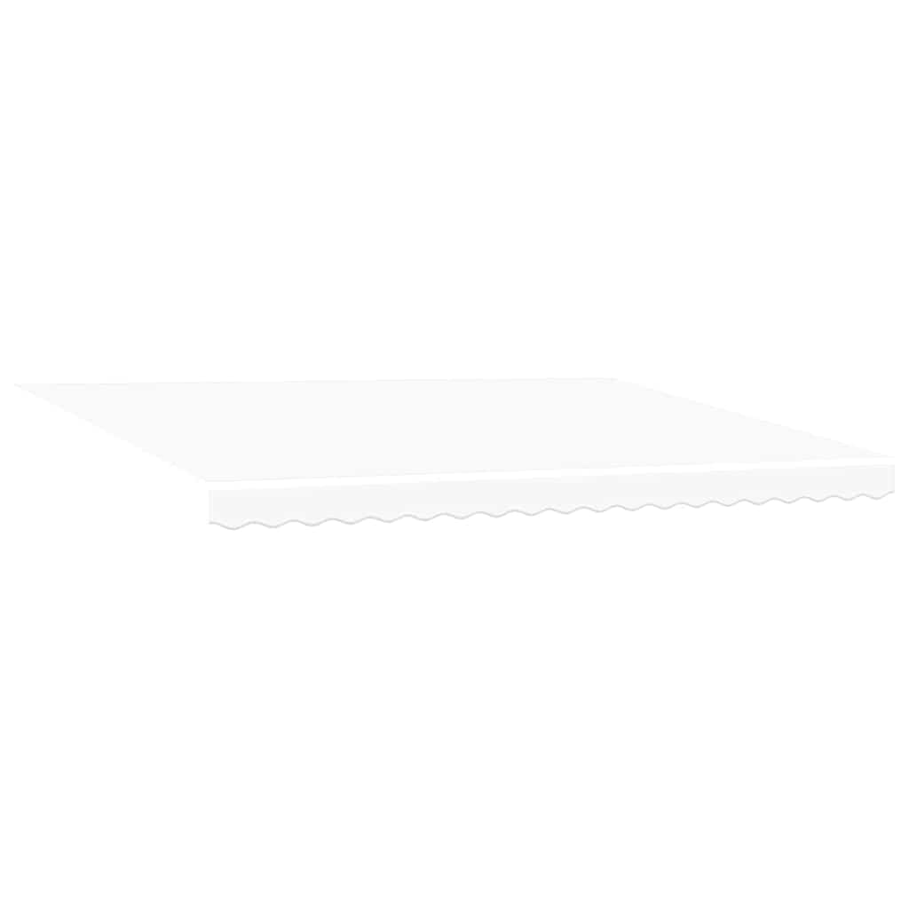 Awning Replacement Fabric White 4.5 x 3.5 m Polyester