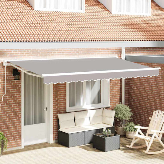 Awning Replacement Fabric Light Grey 4 x 2 m Polyester