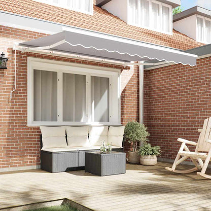 Awning Replacement Fabric Light Grey 3.5 x 2.5 m Polyester