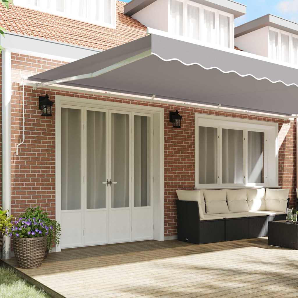 Awning Replacement Fabric Light Grey 6 x 3.5 m Polyester