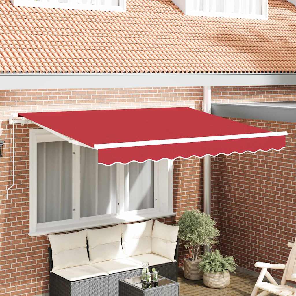 Awning Replacement Fabric Red 3.5 x 2.5 m Polyester
