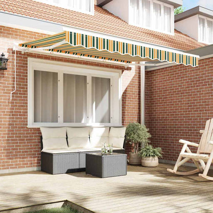Awning Replacement Fabric Green and yellow 2.5 x 2 m Polyester