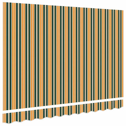 Awning Replacement Fabric Green and yellow 2.5 x 2 m Polyester