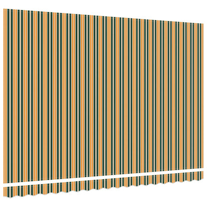 Awning Replacement Fabric Green and yellow 4.5 x 3.5 m