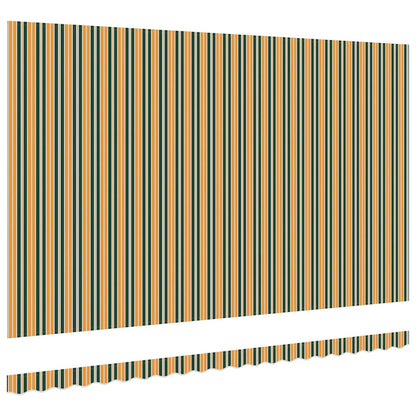 Awning Replacement Fabric Green and yellow 5 x 3.5 m Polyester