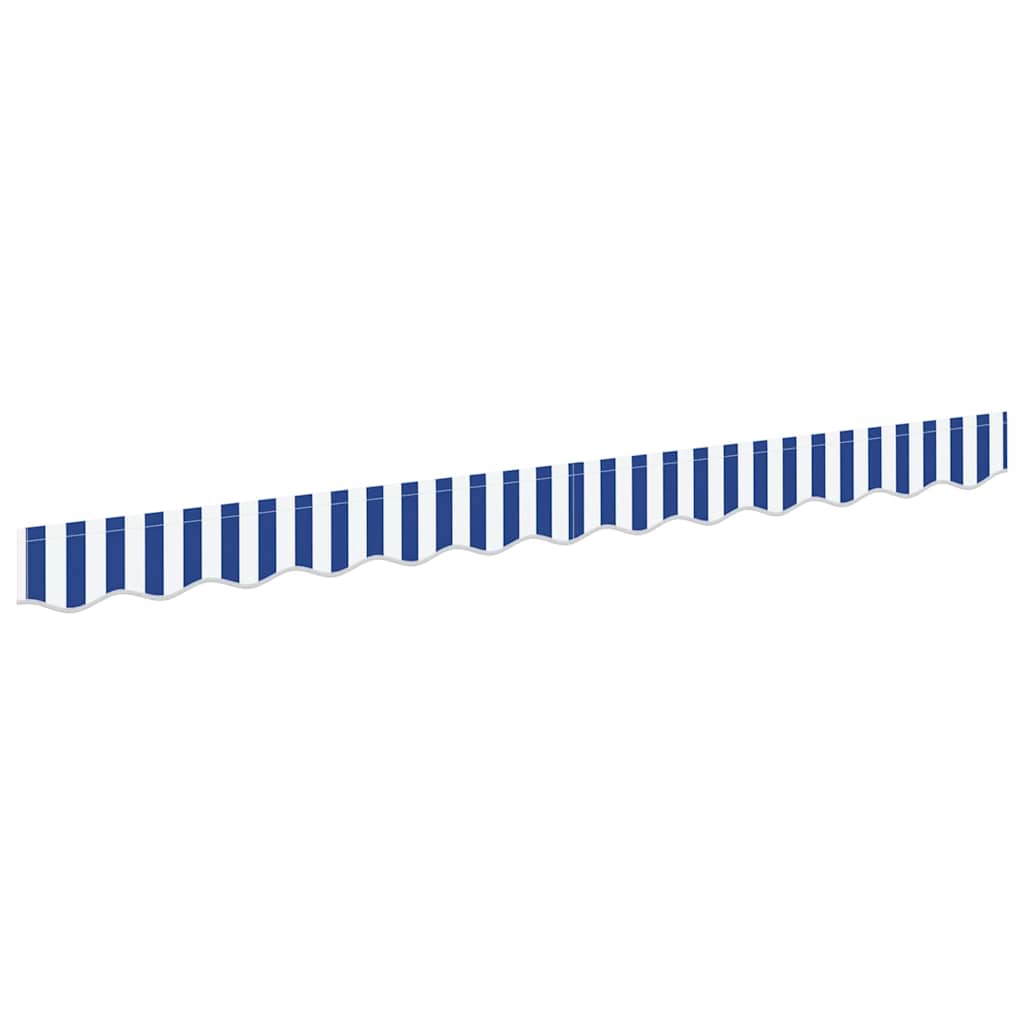 Awning Valance Replacement Blue and White 2.5 m Polyester